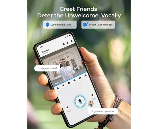 Вызывная панель Reolink Video Doorbell WiFi, изображение 5 Вызывная панель Reolink Video Doorbell WiFi, изображение 5