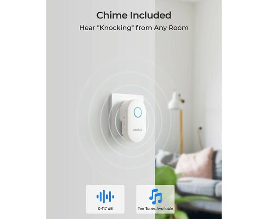 Вызывная панель Reolink Video Doorbell WiFi, изображение 7 Вызывная панель Reolink Video Doorbell WiFi, изображение 7