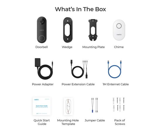 Вызывная панель Reolink Video Doorbell WiFi, изображение 9 Вызывная панель Reolink Video Doorbell WiFi, изображение 9