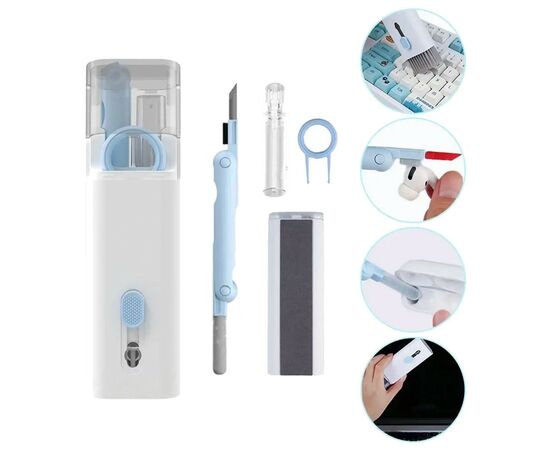 Универсальный чистящий набор XoKo Clean set 100 Blue (XK-CS100-BLU), изображение 3 Универсальный чистящий набор XoKo Clean set 100 Blue (XK-CS100-BLU), изображение 3