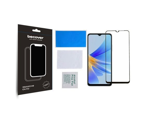 Стекло защитное BeCover Oppo A17/A17k 4G Black (709774), изображение 4 Стекло защитное BeCover Oppo A17/A17k 4G Black (709774), изображение 4