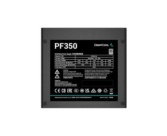 Блок питания Deepcool 350W PF350 (R-PF350D-HA0B-EU), изображение 3 Блок питания Deepcool 350W PF350 (R-PF350D-HA0B-EU), изображение 3