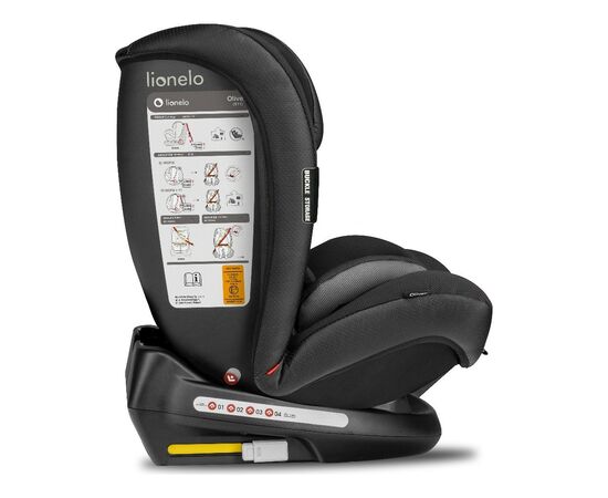 Автокрісло Lionelo Oliver 9-36 кг Black (LO-OLIVER BLACK), зображення 4 Автокрісло Lionelo Oliver 9-36 кг Black (LO-OLIVER BLACK), зображення 4