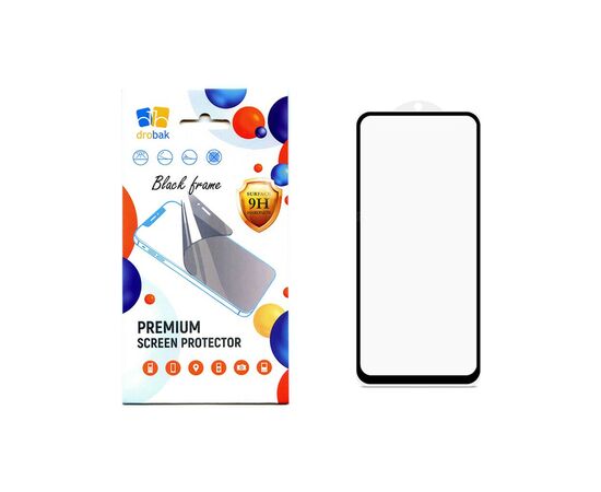 Стекло защитное Drobak Poco X5 Pro 5G (Black) (535307) (535307)