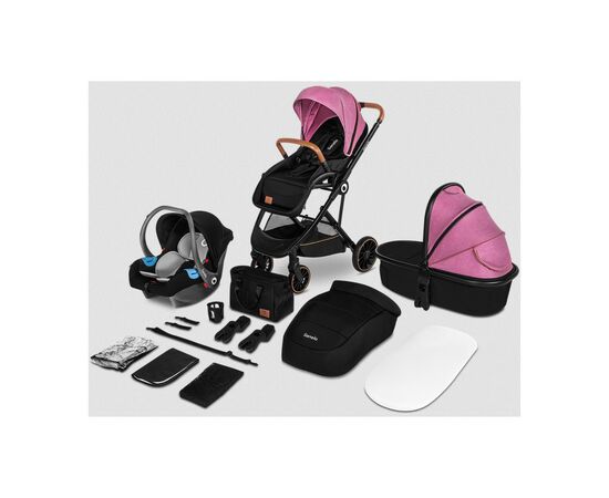 Коляска Lionelo 3 в 1 Riya Pink Violet (LO-RIYA 3IN1 PINK VIOLET), изображение 5 Коляска Lionelo 3 в 1 Riya Pink Violet (LO-RIYA 3IN1 PINK VIOLET), изображение 5