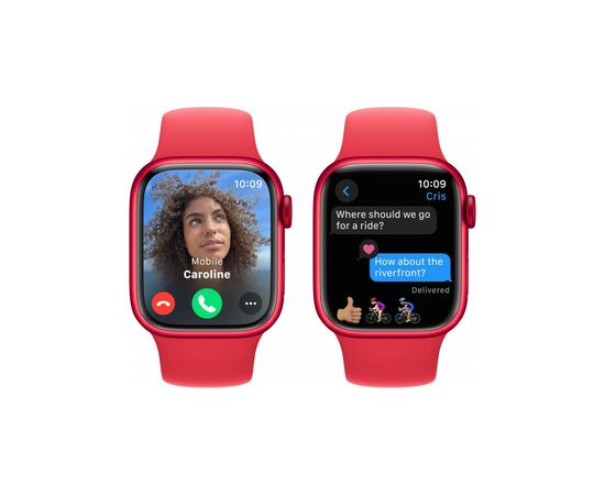 Смарт-годинник Apple Watch Series 9 GPS 45mm (PRODUCT)RED Aluminium Case with (PRODUCT)RED Sport Band - M/L (MRXK3QP/A), зображення 6