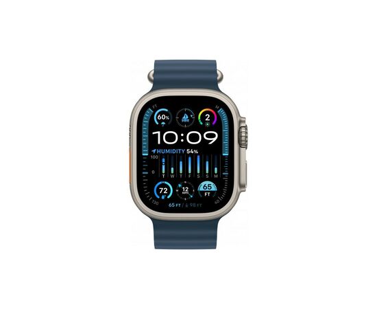 Смарт-годинник Apple Watch Ultra 2 GPS + Cellular, 49mm Titanium Case with Blue Ocean Band (MREG3UL/A), зображення 2 Смарт-годинник Apple Watch Ultra 2 GPS + Cellular, 49mm Titanium Case with Blue Ocean Band (MREG3UL/A), зображення 2