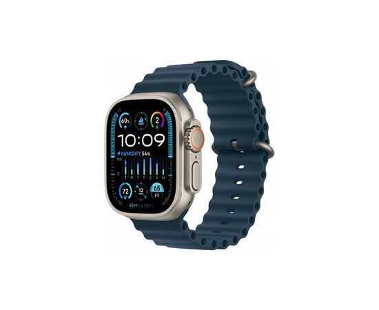 Смарт-годинник Apple Watch Ultra 2 GPS + Cellular, 49mm Titanium Case with Blue Ocean Band (MREG3UL/A)
