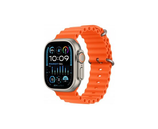 Смарт-годинник Apple Watch Ultra 2 GPS + Cellular, 49mm Titanium Case with Orange Ocean Band (MREH3UL/A)