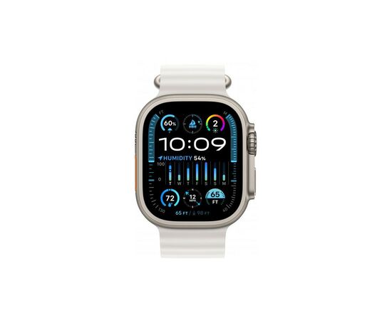 Смарт-годинник Apple Watch Ultra 2 GPS + Cellular, 49mm Titanium Case with White Ocean Band (MREJ3UL/A), зображення 2 Смарт-годинник Apple Watch Ultra 2 GPS + Cellular, 49mm Titanium Case with White Ocean Band (MREJ3UL/A), зображення 2