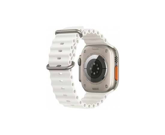 Смарт-годинник Apple Watch Ultra 2 GPS + Cellular, 49mm Titanium Case with White Ocean Band (MREJ3UL/A), зображення 3 Смарт-годинник Apple Watch Ultra 2 GPS + Cellular, 49mm Titanium Case with White Ocean Band (MREJ3UL/A), зображення 3