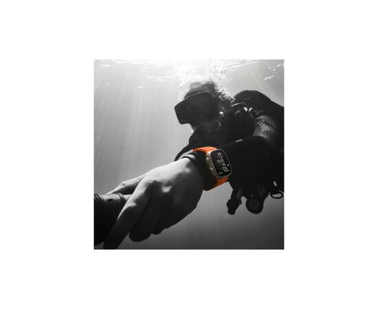 Смарт-годинник Apple Watch Ultra 2 GPS + Cellular, 49mm Titanium Case with White Ocean Band (MREJ3UL/A), зображення 6 Смарт-годинник Apple Watch Ultra 2 GPS + Cellular, 49mm Titanium Case with White Ocean Band (MREJ3UL/A), зображення 6