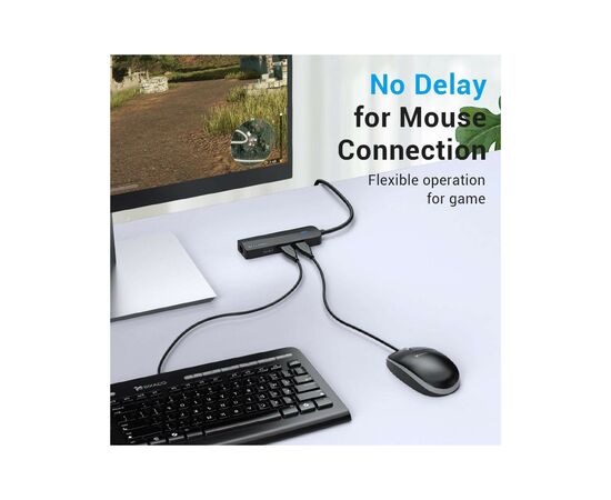 Концентратор Vention USB 2.0 to 3хUSB 2.0 + RJ45 100M Ethernet (CHPBB), изображение 5 Концентратор Vention USB 2.0 to 3хUSB 2.0 + RJ45 100M Ethernet (CHPBB), изображение 5