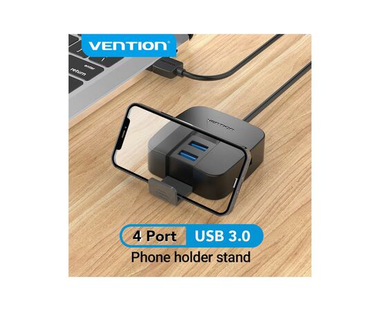 Концентратор Vention USB 3.0 to 4xUSB 3.0 + MicroUSB black (CHBBB), изображение 6 Концентратор Vention USB 3.0 to 4xUSB 3.0 + MicroUSB black (CHBBB), изображение 6