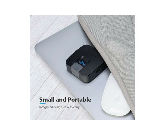 Концентратор Vention USB 3.0 to 4xUSB 3.0 + MicroUSB black (CHBBB), изображение 7 Концентратор Vention USB 3.0 to 4xUSB 3.0 + MicroUSB black (CHBBB), изображение 7