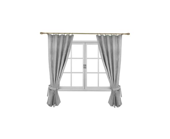 Штора Прованс комплект Gray Milan 170х136 см 2 шт (4823093436367)