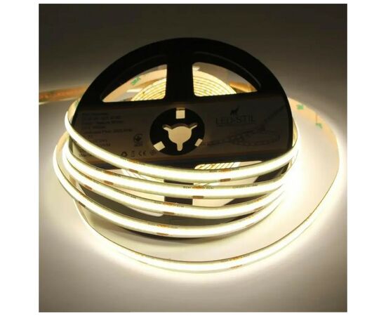 Світлодіодна стрічка LED-STIL 4000K 10 Вт/м COB 320 діодів IP33 24 Вольта 950 lm нейтральне світло (UC4-24-320-8-90)