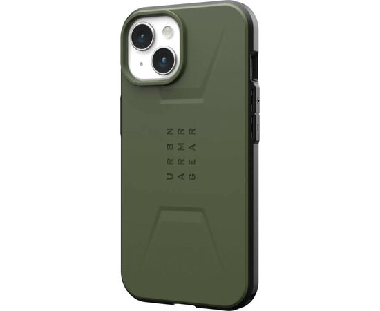 Чехол для мобильного телефона UAG Apple iPhone 15 Civilian Magsafe, Olive Drab (114287117272), изображение 4 Чехол для мобильного телефона UAG Apple iPhone 15 Civilian Magsafe, Olive Drab (114287117272), изображение 4