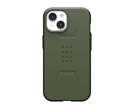 Чехол для мобильного телефона UAG Apple iPhone 15 Civilian Magsafe, Olive Drab (114287117272)