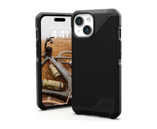 Чохол до мобільного телефона UAG Apple iPhone 15 Metropolis LT Magsafe, Kevlar Black (114315113940), зображення 10 Чохол до мобільного телефона UAG Apple iPhone 15 Metropolis LT Magsafe, Kevlar Black (114315113940), зображення 10