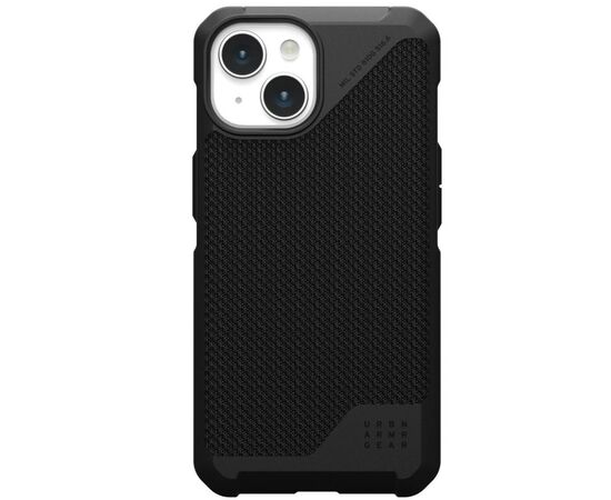 Чехол для мобильного телефона UAG Apple iPhone 15 Metropolis LT Magsafe, Kevlar Black (114315113940)
