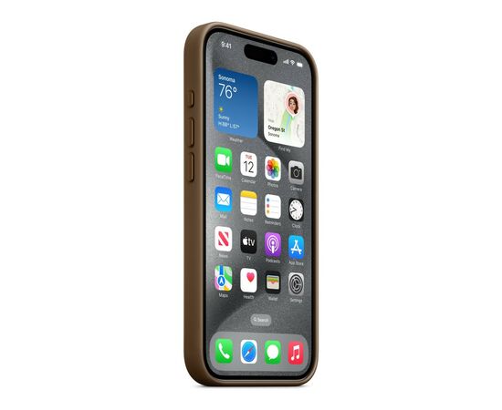 Чехол для мобильного телефона Apple iPhone 15 Pro FineWoven Case with MagSafe Taupe (MT4J3ZM/A), изображение 6 Чехол для мобильного телефона Apple iPhone 15 Pro FineWoven Case with MagSafe Taupe (MT4J3ZM/A), изображение 6