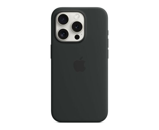 Чехол для мобильного телефона Apple iPhone 15 Pro Silicone Case with MagSafe Black (MT1A3ZM/A), изображение 3 Чехол для мобильного телефона Apple iPhone 15 Pro Silicone Case with MagSafe Black (MT1A3ZM/A), изображение 3