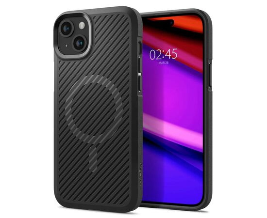 Чехол для мобильного телефона Spigen Apple iPhone 15 Core Armor MagFit Matte Black (ACS06480), изображение 2 Чехол для мобильного телефона Spigen Apple iPhone 15 Core Armor MagFit Matte Black (ACS06480), изображение 2