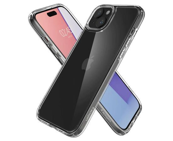 Чехол для мобильного телефона Spigen Apple iPhone 15 Crystal Hybrid Crystal Clear (ACS06483), изображение 3 Чехол для мобильного телефона Spigen Apple iPhone 15 Crystal Hybrid Crystal Clear (ACS06483), изображение 3