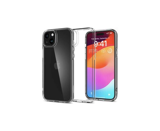 Чехол для мобильного телефона Spigen Apple iPhone 15 Plus Crystal Hybrid Crystal Clear (ACS06459), изображение 2 Чехол для мобильного телефона Spigen Apple iPhone 15 Plus Crystal Hybrid Crystal Clear (ACS06459), изображение 2