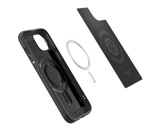 Чехол для мобильного телефона Spigen Apple iPhone 15 Plus Mag Armor MagFit Matte Black (ACS06671), изображение 3 Чехол для мобильного телефона Spigen Apple iPhone 15 Plus Mag Armor MagFit Matte Black (ACS06671), изображение 3