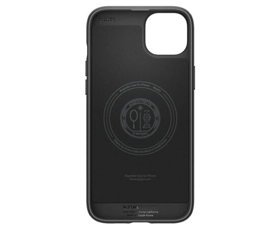 Чехол для мобильного телефона Spigen Apple iPhone 15 Plus Mag Armor MagFit Matte Black (ACS06671), изображение 6 Чехол для мобильного телефона Spigen Apple iPhone 15 Plus Mag Armor MagFit Matte Black (ACS06671), изображение 6