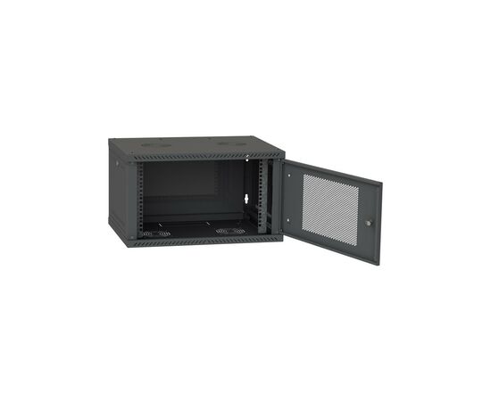 Шкаф настенный Ipcom 6U, 600*450, RAL9005 (СН-6U-060-045-ДП-9005), изображение 3 Шкаф настенный Ipcom 6U, 600*450, RAL9005 (СН-6U-060-045-ДП-9005), изображение 3