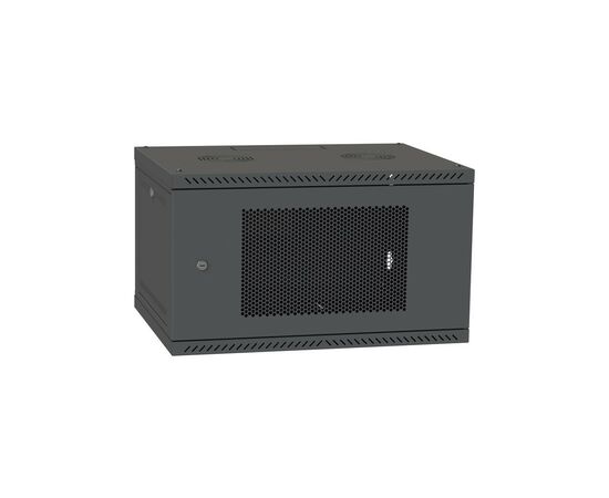 Шкаф настенный Ipcom 6U, 600*450, RAL9005 (СН-6U-060-045-ДП-9005)