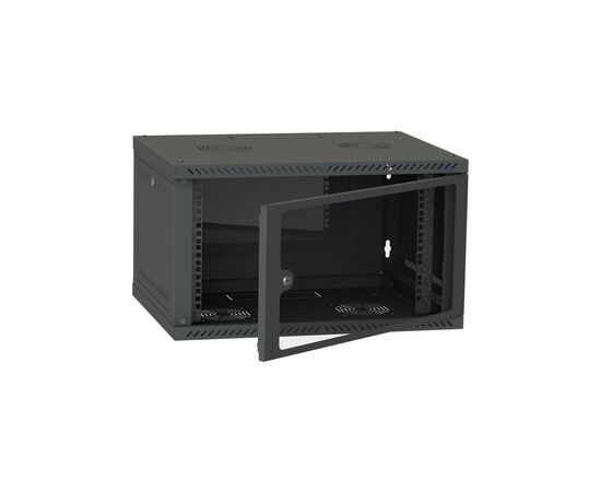 Шкаф настенный Ipcom 6U, 600*600, RAL9005 (СН-6U-060-060-ДС-9005), изображение 2 Шкаф настенный Ipcom 6U, 600*600, RAL9005 (СН-6U-060-060-ДС-9005), изображение 2