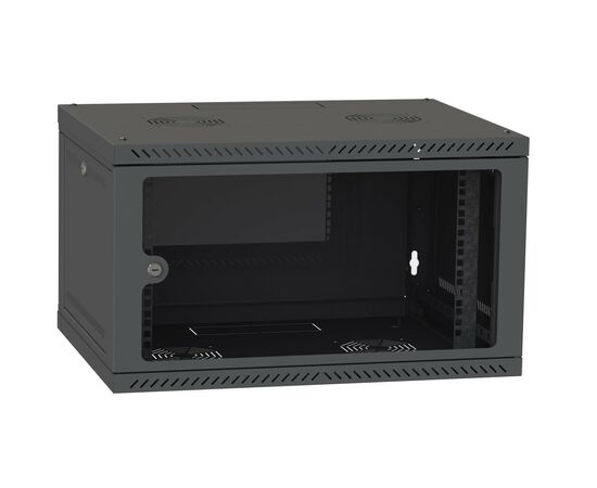 Шафа настінна Ipcom 6U, 600*600, RAL9005 (СН-6U-060-060-ДС-9005)