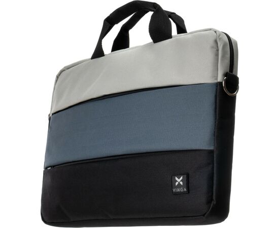 Сумка для ноутбука Vinga 15.6" NB1120 black/gray (NB1120BG), изображение 3 Сумка для ноутбука Vinga 15.6" NB1120 black/gray (NB1120BG), изображение 3