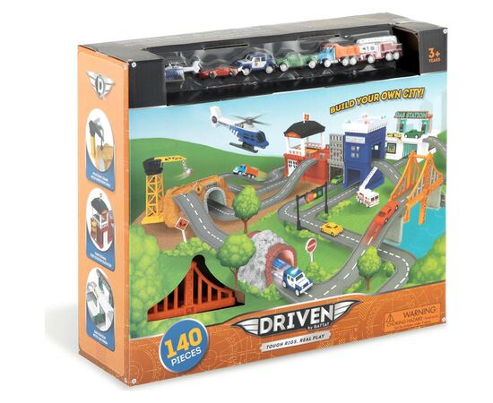 Игровой набор Driven Pocket Series Build-A-City Мега набор 140 деталей (WH1136Z), изображение 6 Игровой набор Driven Pocket Series Build-A-City Мега набор 140 деталей (WH1136Z), изображение 6