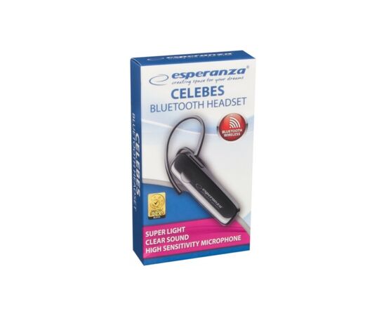 Bluetooth-гарнитура Esperanza Celebes Black (EH184K), изображение 3 Bluetooth-гарнитура Esperanza Celebes Black (EH184K), изображение 3
