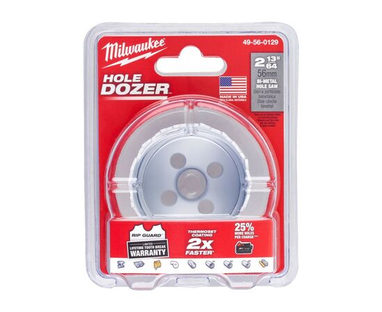 Коронка Milwaukee Bi-Metal 56 мм (49560129), изображение 2 Коронка Milwaukee Bi-Metal 56 мм (49560129), изображение 2