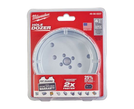 Коронка Milwaukee Bi-Metal 121мм (49560237), изображение 2 Коронка Milwaukee Bi-Metal 121мм (49560237), изображение 2