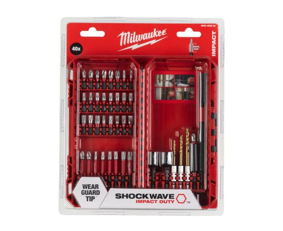 Набор сверл и бит Milwaukee SHOCKWAVE 40 шт (4932492004), изображение 2 Набор сверл и бит Milwaukee SHOCKWAVE 40 шт (4932492004), изображение 2