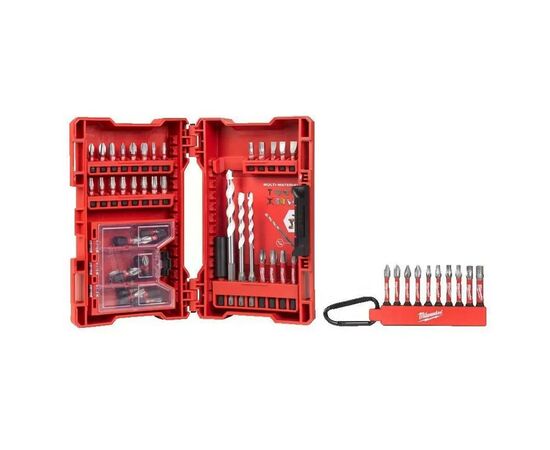 Набор сверл и бит Milwaukee SHOCKWAVE 54шт. (4932479855), изображение 4 Набор сверл и бит Milwaukee SHOCKWAVE 54шт. (4932479855), изображение 4