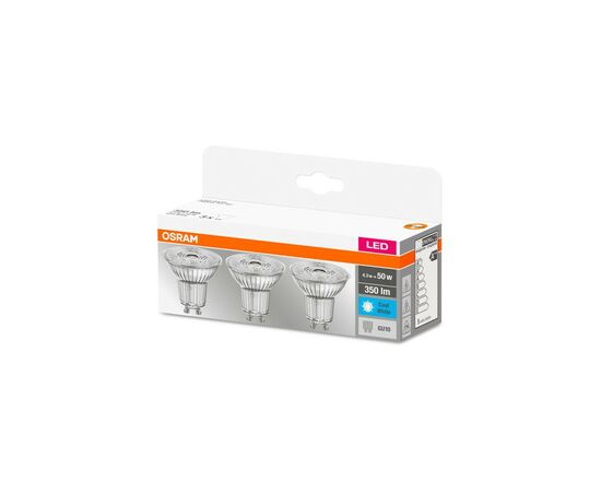 Лампочка Osram Набір 3шт LED PAR16 4.3W (350Lm) 4000К GU10 (4058075818415), зображення 2 Лампочка Osram Набір 3шт LED PAR16 4.3W (350Lm) 4000К GU10 (4058075818415), зображення 2