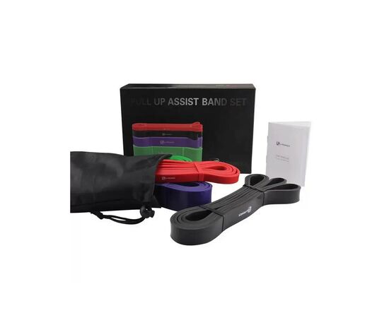 Эспандер U-Powex Power Band набір 4шт 4,5-57kg (UP_1070_4in), изображение 5 Эспандер U-Powex Power Band набір 4шт 4,5-57kg (UP_1070_4in), изображение 5