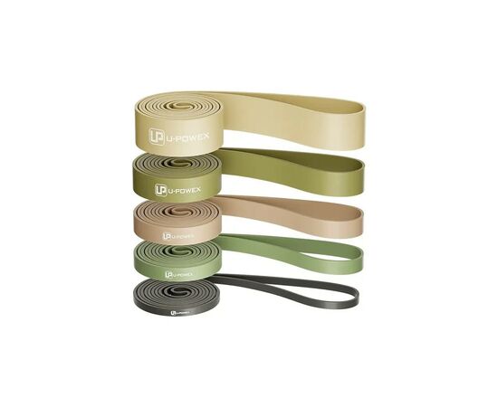 Эспандер U-Powex Pull up band набір 5шт 2.3-18.1kg Olive (UP_1060_5in_Olive), изображение 2 Эспандер U-Powex Pull up band набір 5шт 2.3-18.1kg Olive (UP_1060_5in_Olive), изображение 2