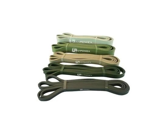 Эспандер U-Powex Pull up band набір 5шт 2.3-18.1kg Olive (UP_1060_5in_Olive), изображение 4 Эспандер U-Powex Pull up band набір 5шт 2.3-18.1kg Olive (UP_1060_5in_Olive), изображение 4