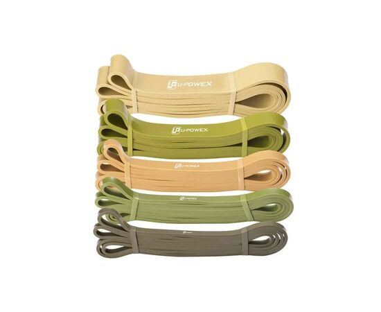 Эспандер U-Powex Pull up band набір 5шт 2.3-18.1kg Olive (UP_1060_5in_Olive), изображение 5 Эспандер U-Powex Pull up band набір 5шт 2.3-18.1kg Olive (UP_1060_5in_Olive), изображение 5