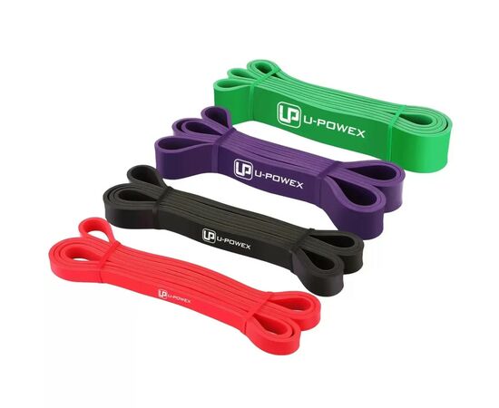 Эспандер U-Powex Power Band набір 4шт + якір + ручки 4,5-57kg (UP_1080_4in_+2esp)