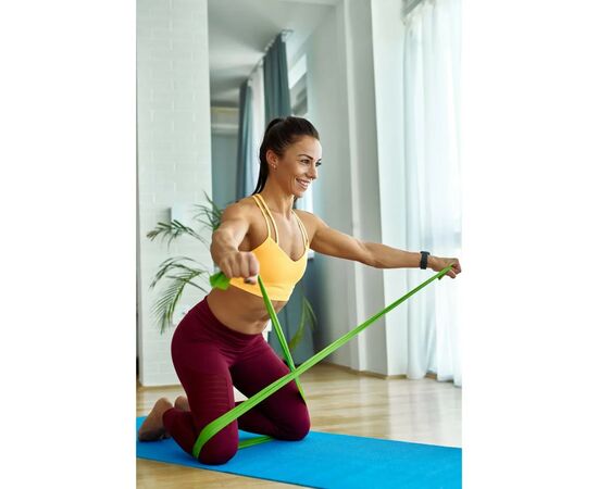 Эспандер U-Powex для фітнесу та реабілітації Fitness band 0.5мм 9.1 кг Green (UP_1007_Green), изображение 3 Эспандер U-Powex для фітнесу та реабілітації Fitness band 0.5мм 9.1 кг Green (UP_1007_Green), изображение 3